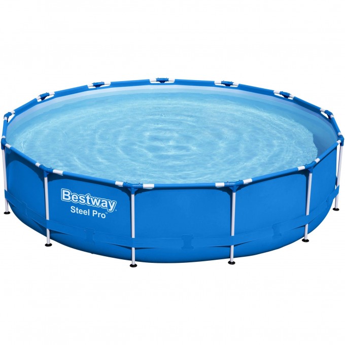 Каркасный бассейн BESTWAY STEEL PRO 396х84см, 8680л + фильтр-насос 2006 л/ч 5612E BW