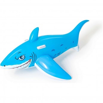 Надувная игрушка-наездник BESTWAY БОЛЬШАЯ БЕЛАЯ АКУЛА 157х71 см, с ручками, до 45 кг, от 3 лет